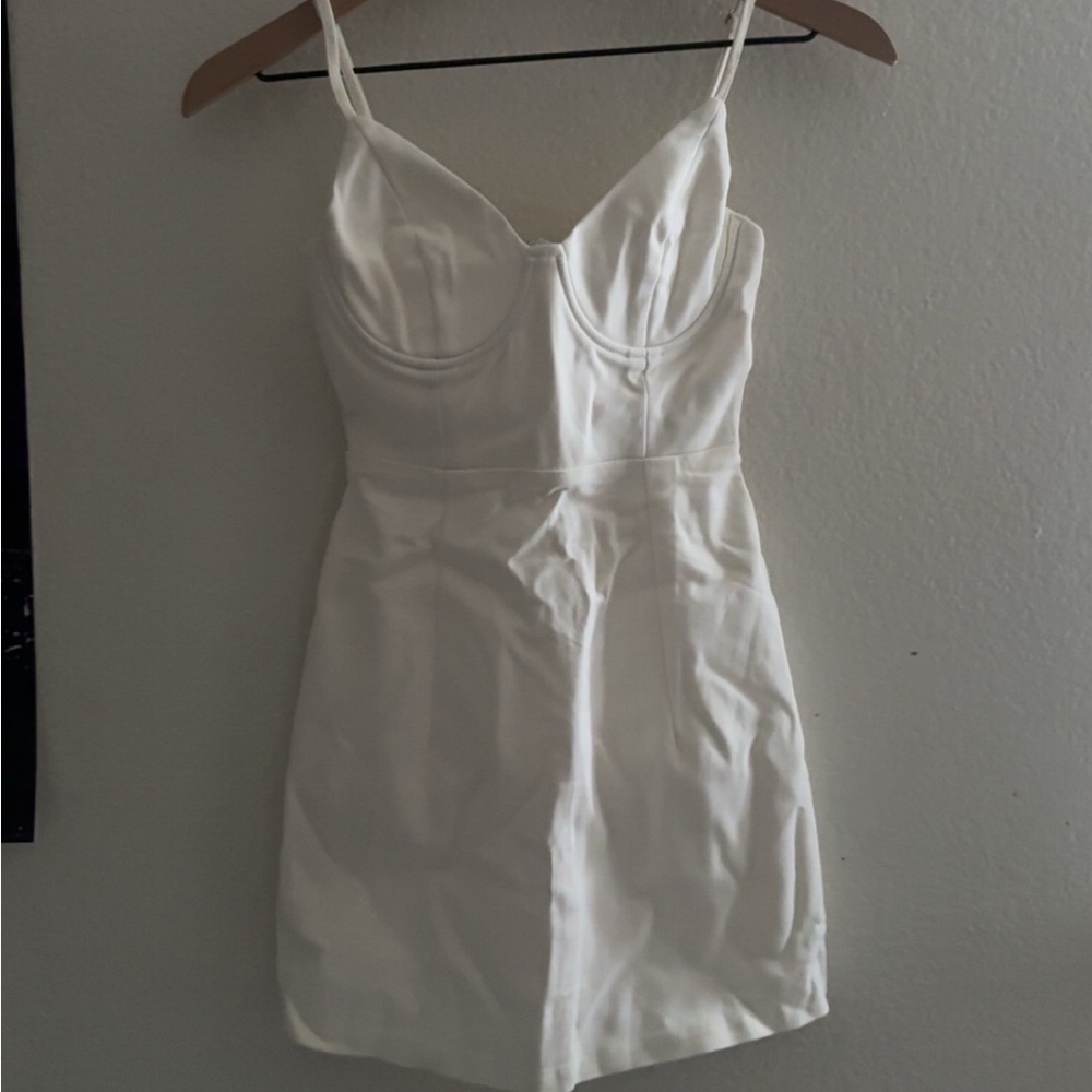 Princess Polly Novella Mini Dress White - Picture 2 of 3